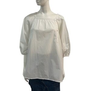 Anaak White Organic Cotton Tunic Top